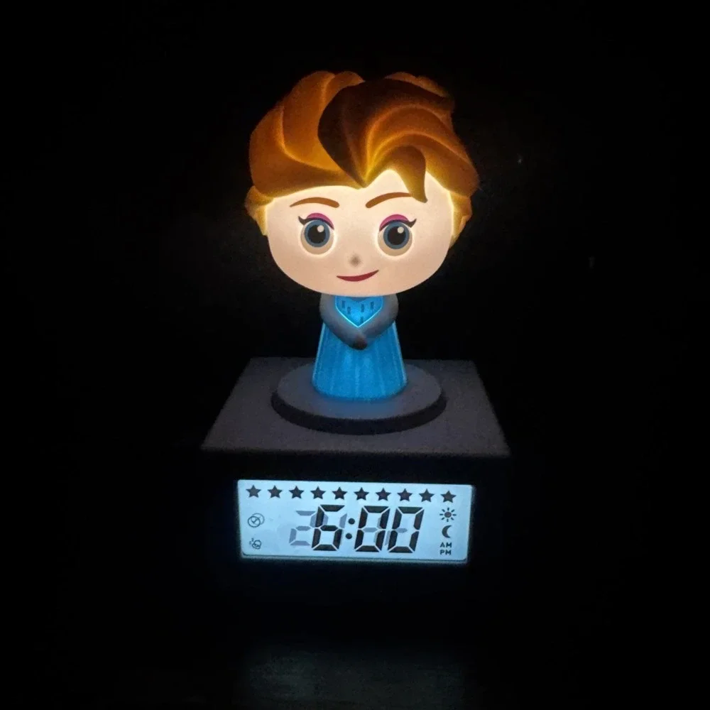 Disney Elsa Frozen Sleep Training Alarm Clock Officially Licensed - USB Powered